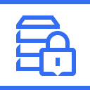 database with padlock icon