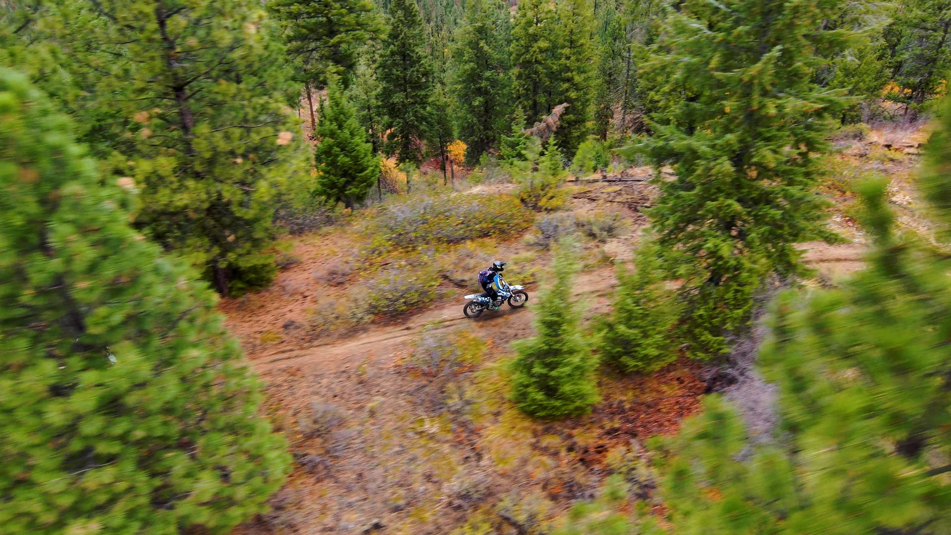 Skydio filming dirt bike