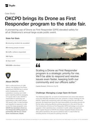 Drone as First Responder Elevates Safety at Oklahoma State Fair - Skydio Case Study