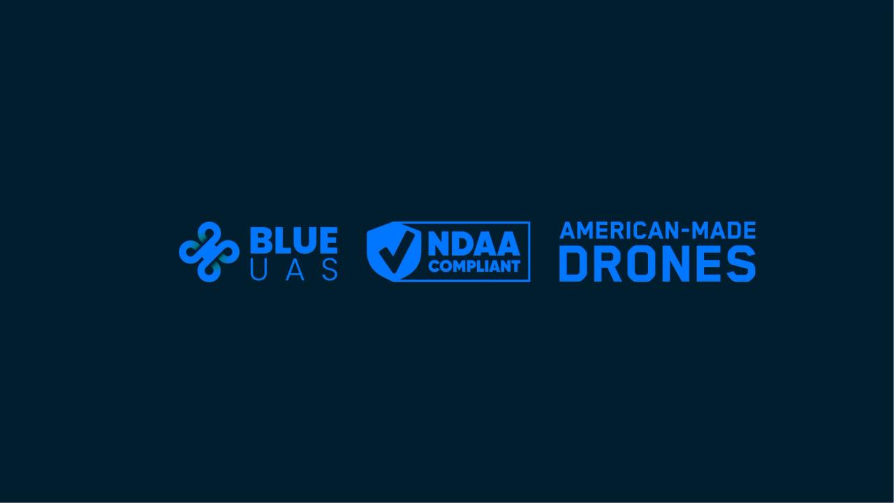 Blue UAS vs NDAA Compliant vs American-Made drone banner