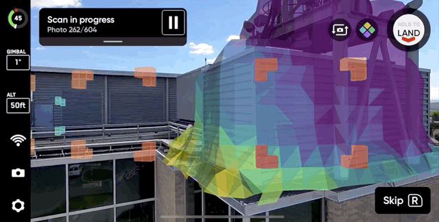 Real-time AR Coverage visual