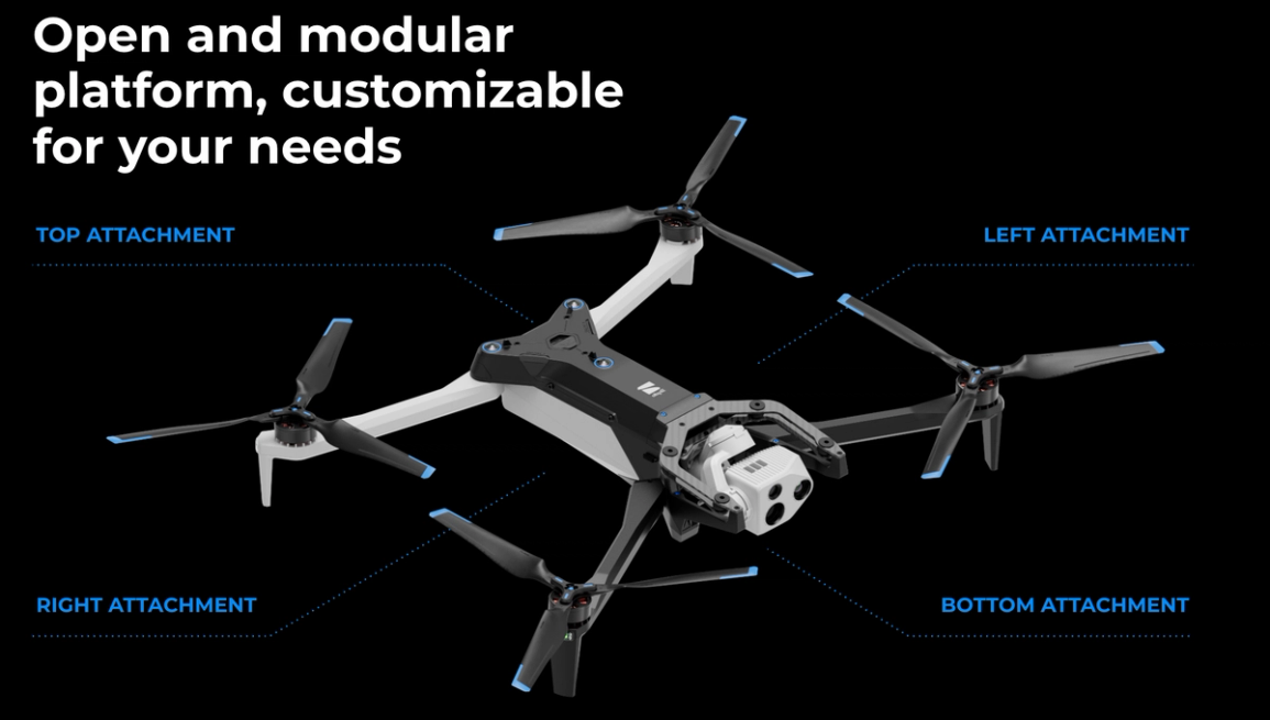 Skydio X10 customizable attachments drone  