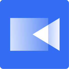 Skydio NightSense App square white icon on blue color field