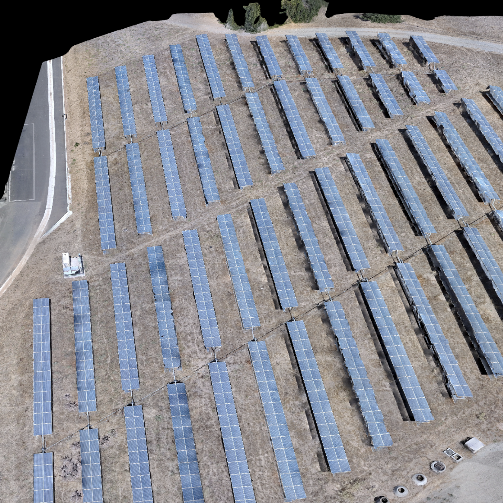 3D inspection scan of a solar power plant facility