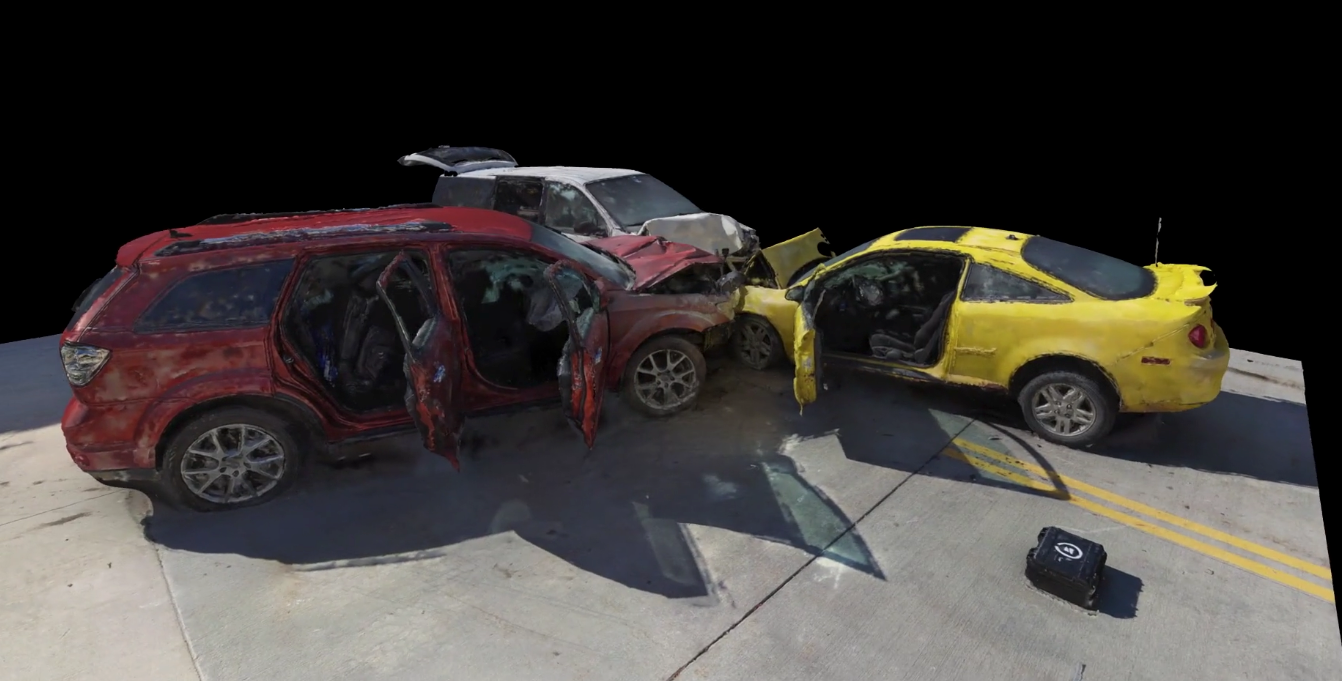 crash scene 3d scan