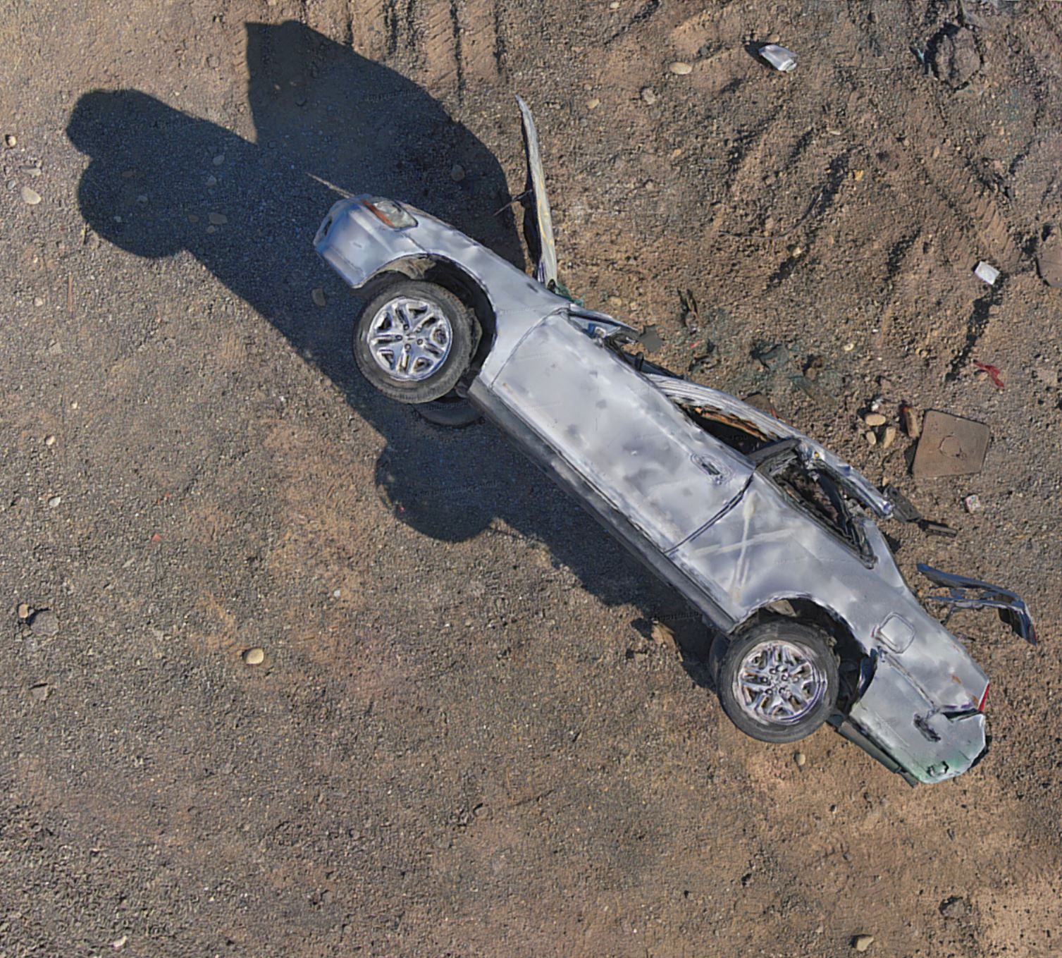Skydio drones, 3D Scan, Car wreck inspection