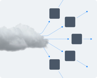 illustration of Skydio Extend routing data through the cloud securely