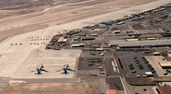 aerial view of Nellis air force base 