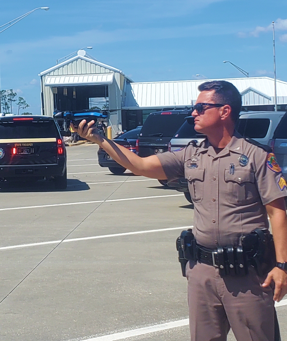 Highway patrol mission launching with Skydio 2+ drone