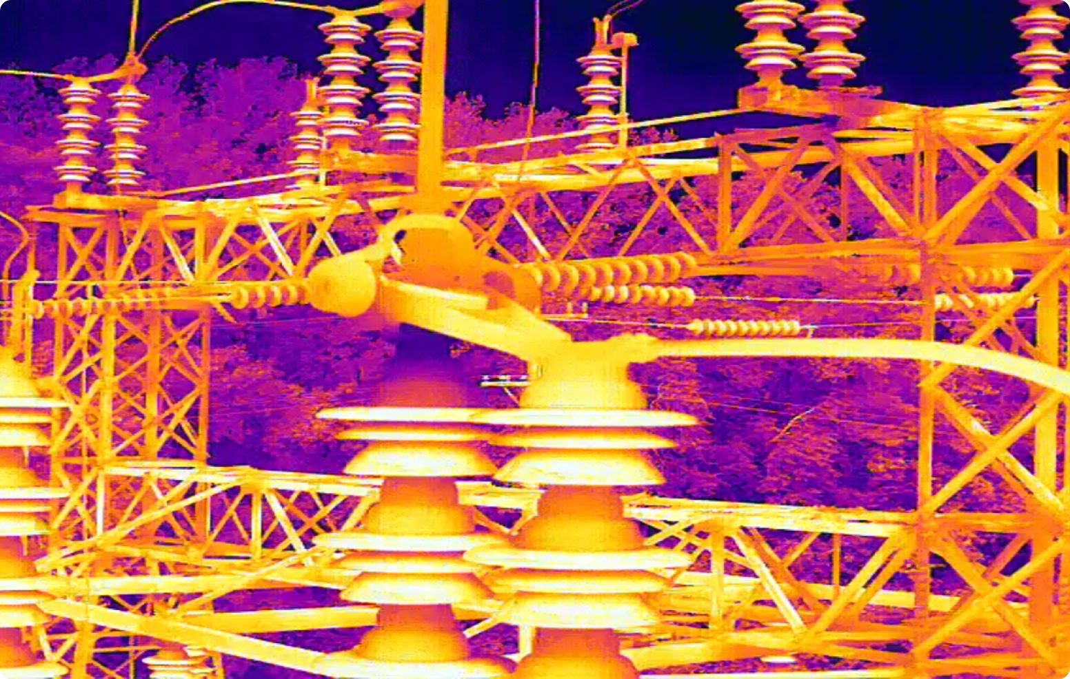 thermal image of power infrastructure