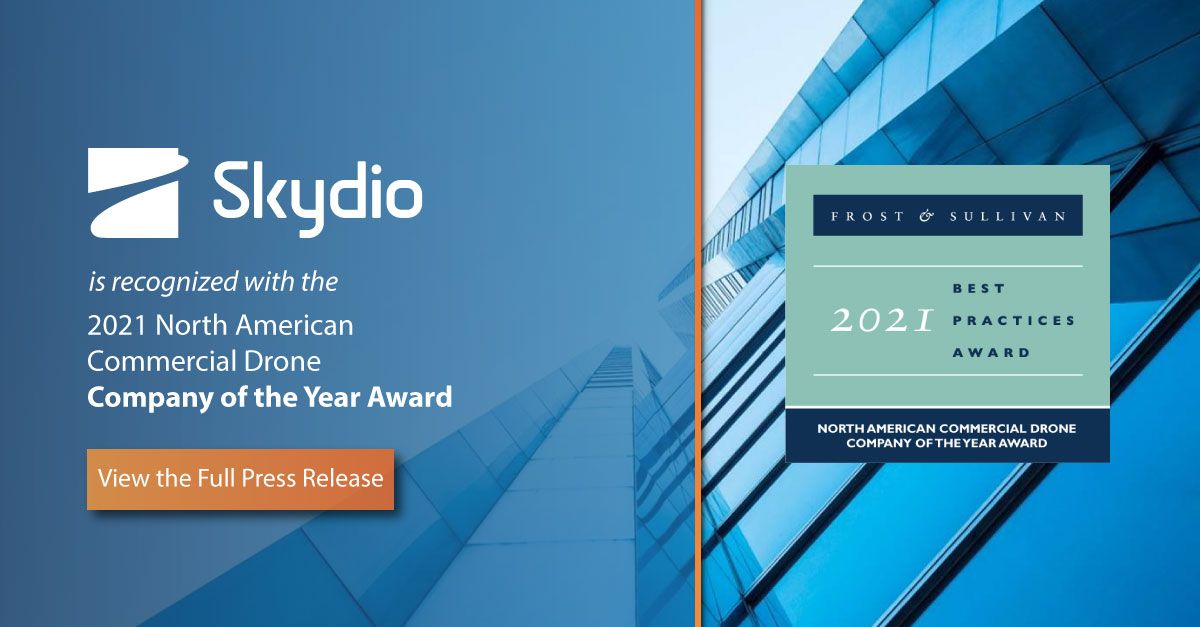 Skydio recognized as Frost and Sullivan's Company of the Year