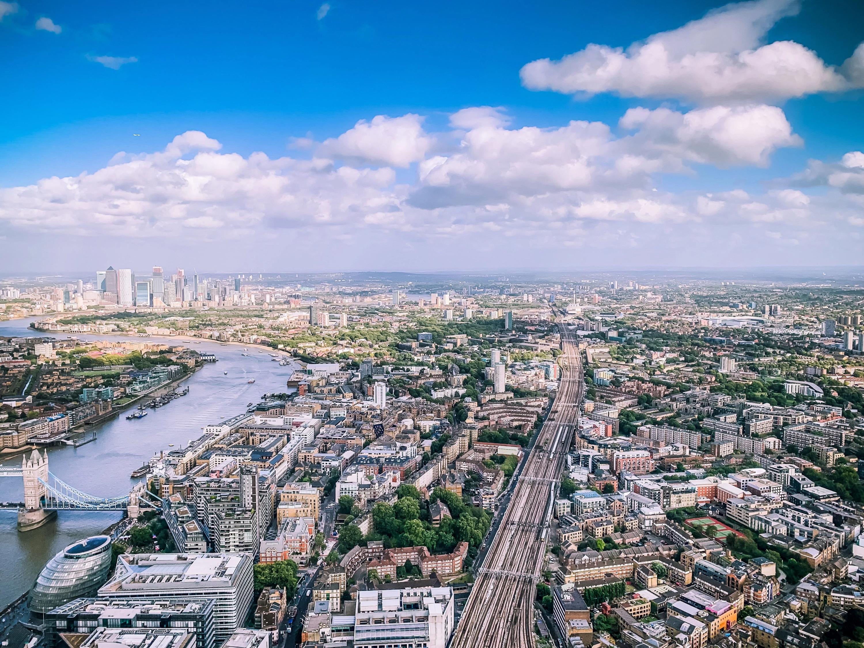 Cityscape view London UK