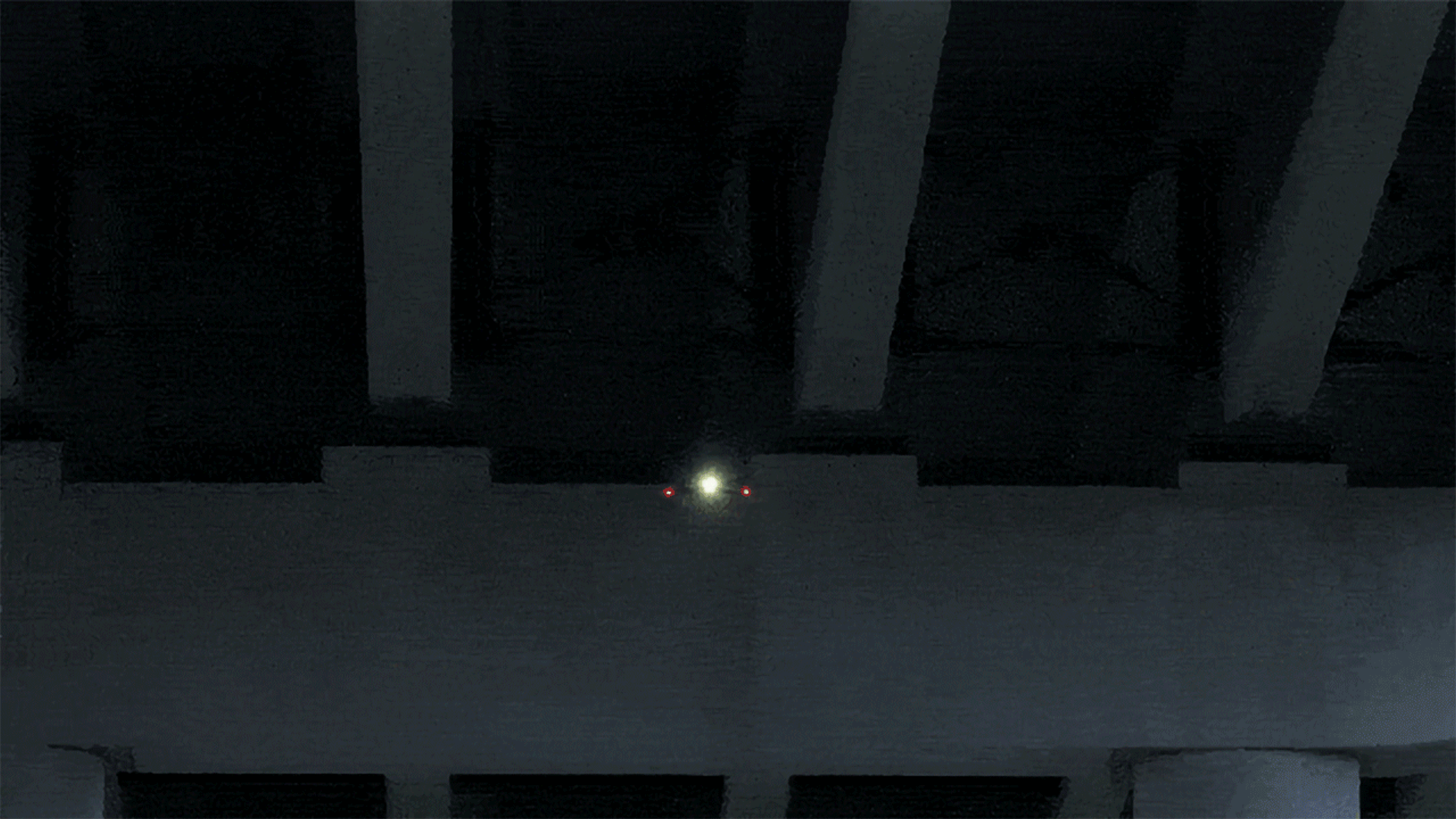 Skydio Autonomy navigating under bridge at night