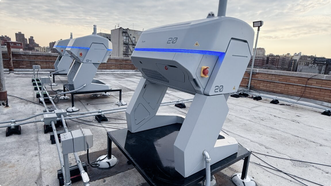 Skydio Dock hive installation on rooftop of Police station