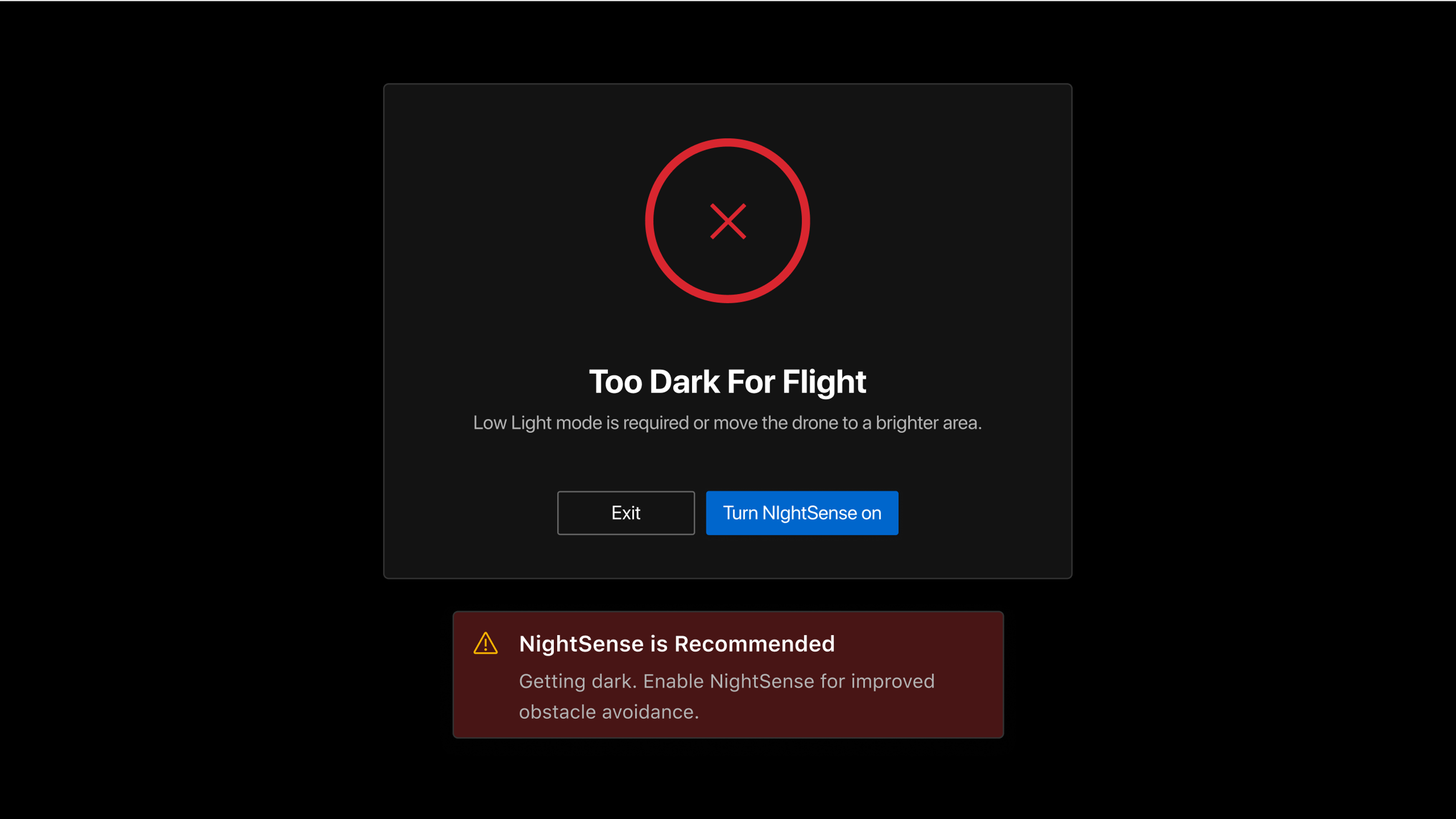 Did not turn on NightSense at night