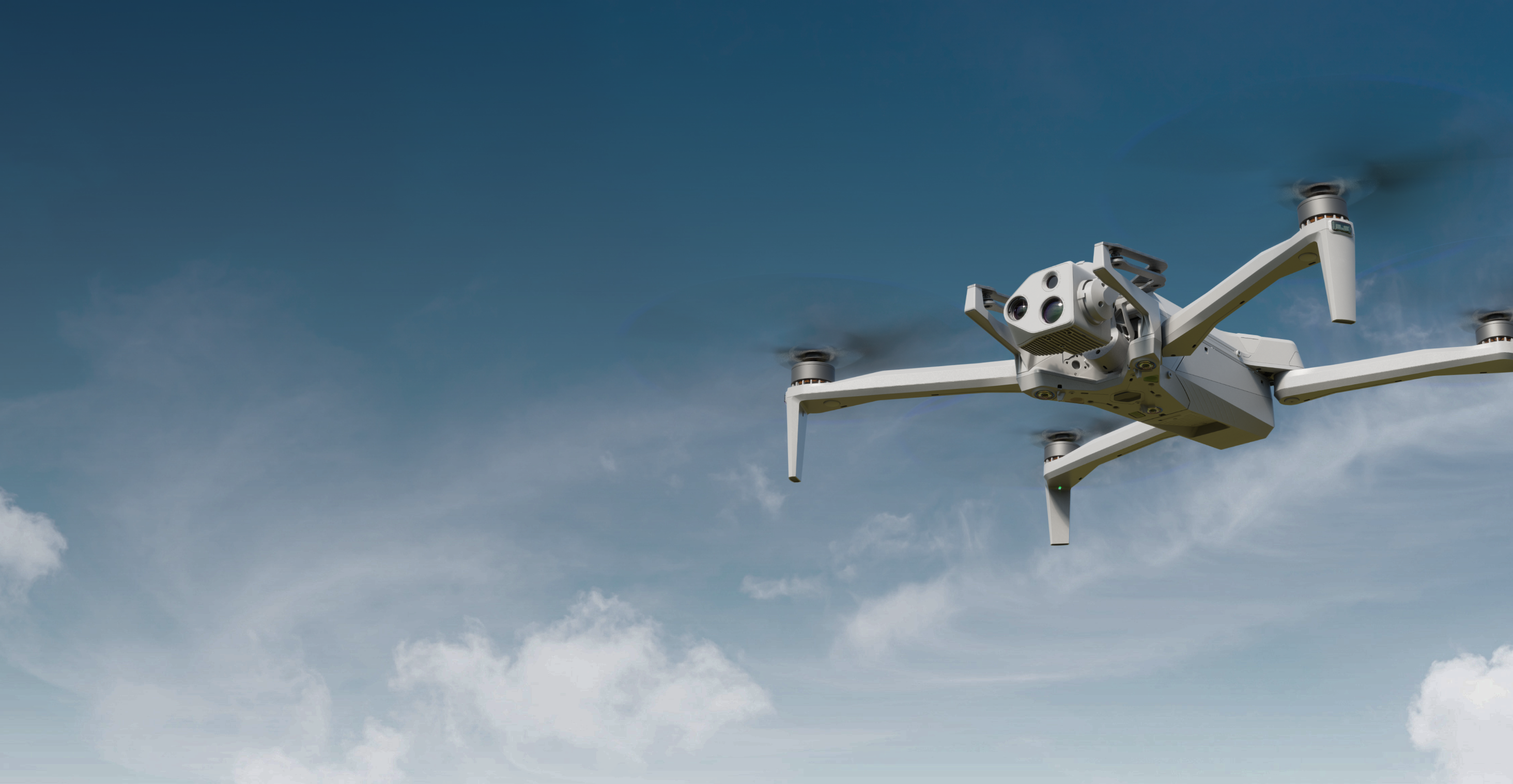 X10D flying in blue sky