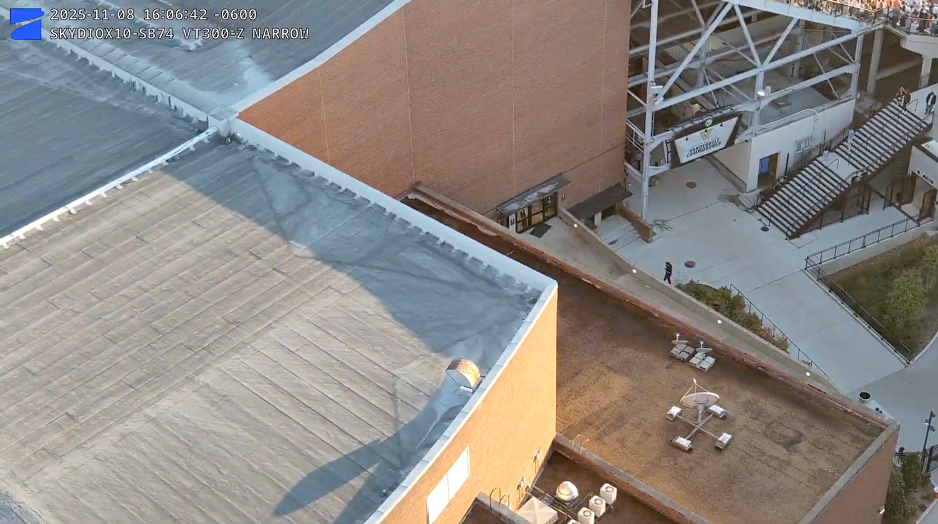 Inspect building roofs after a storm with Skydio X10