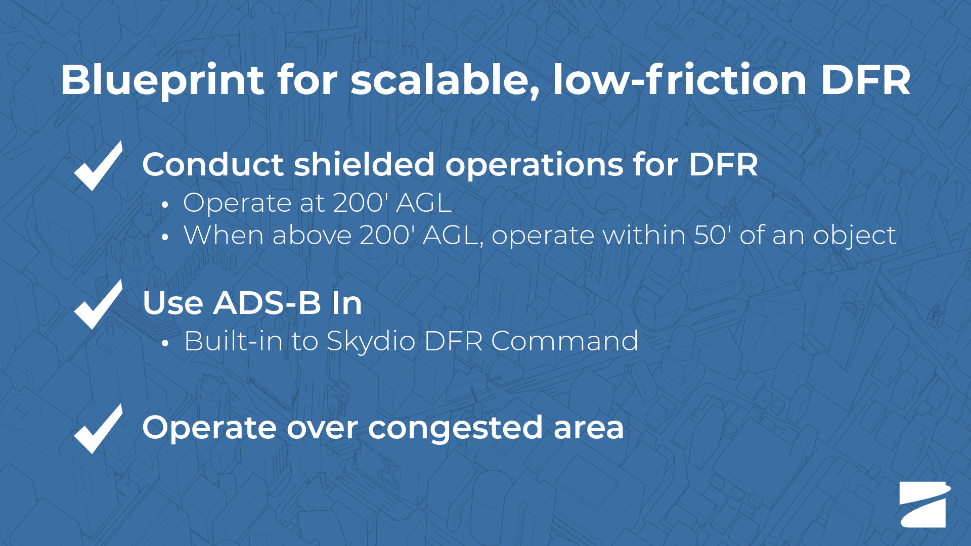 Blueprint for scalable, low-friction DFR