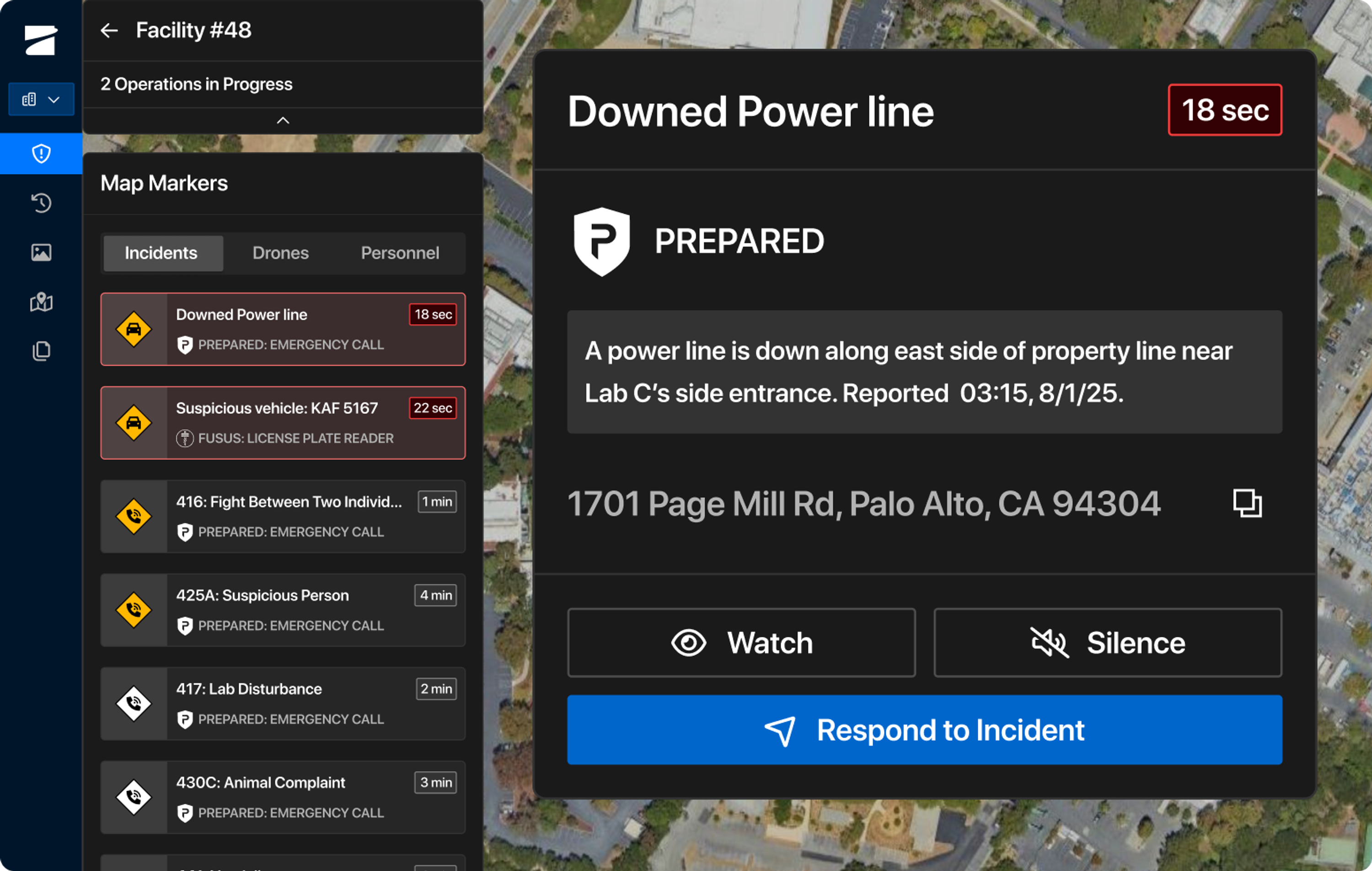 Send Readylink to the live stream of the incident to stakeholders directly