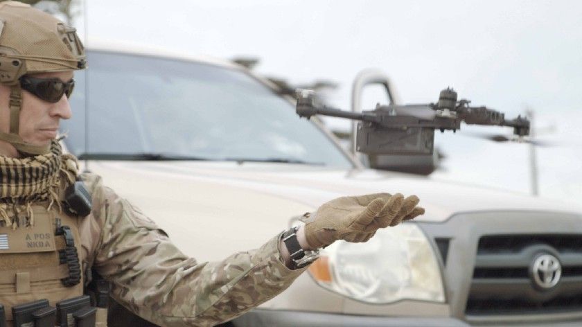 Warfighter flying Skydio national security drone