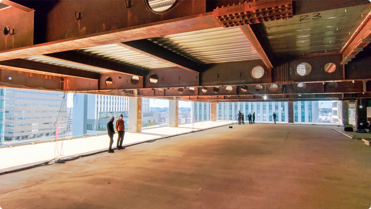 skyscraper construction site