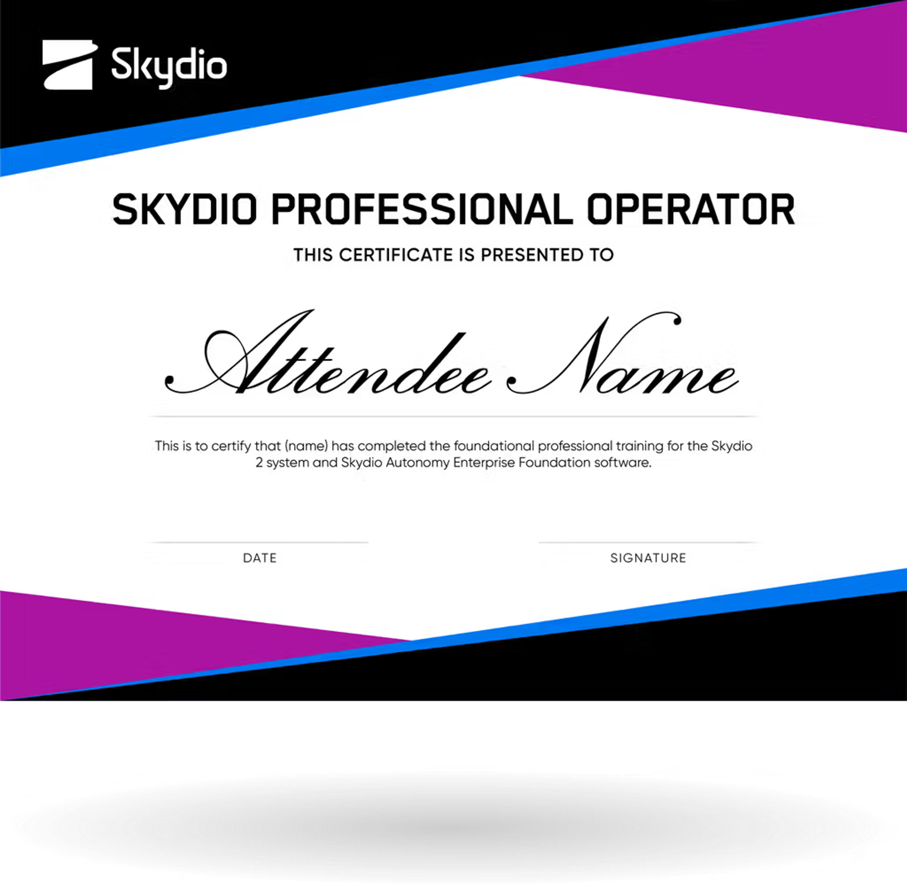Skydio Professional Operator Certificate