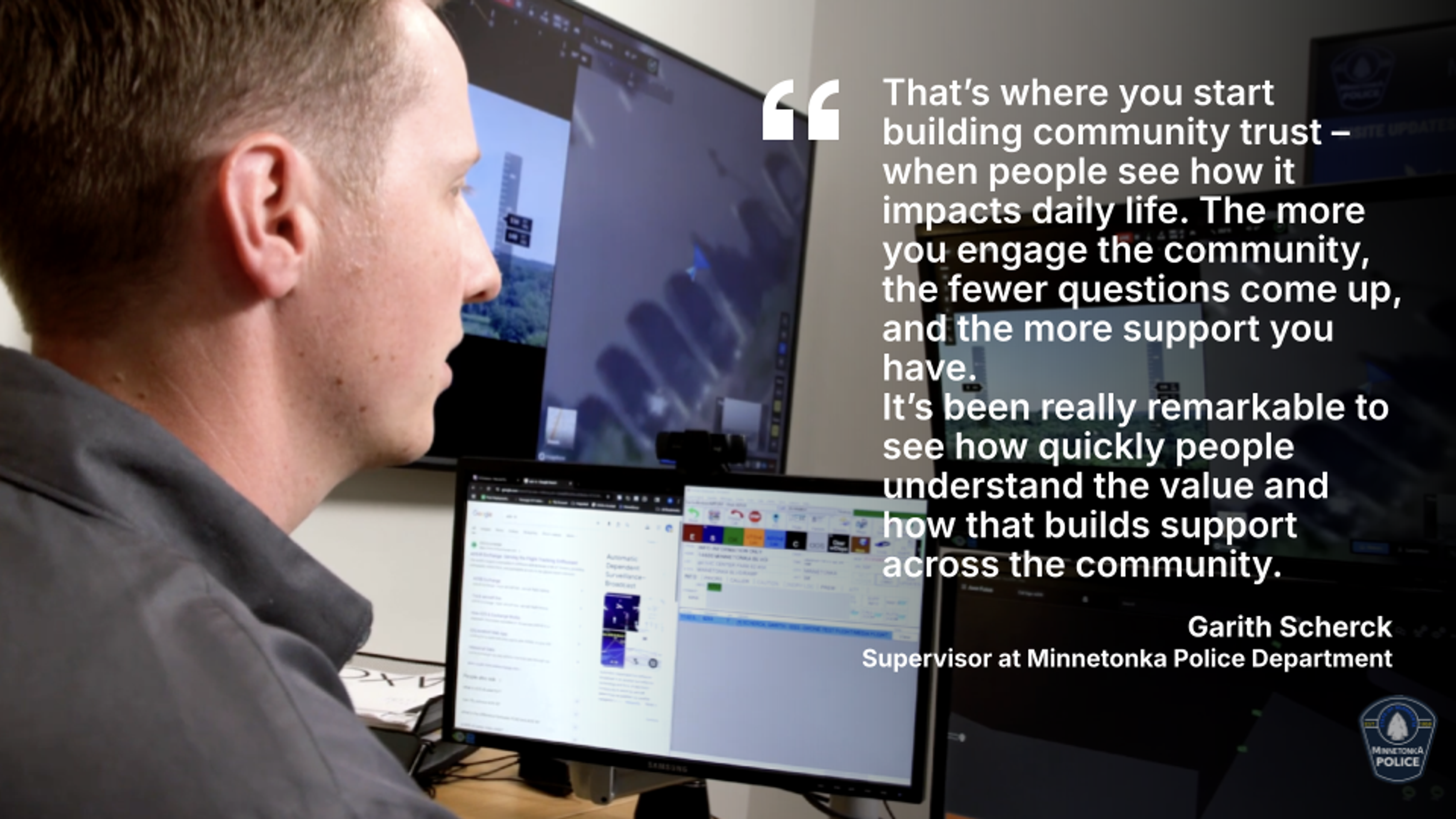 drone as first responder community trust minnetonka police dept