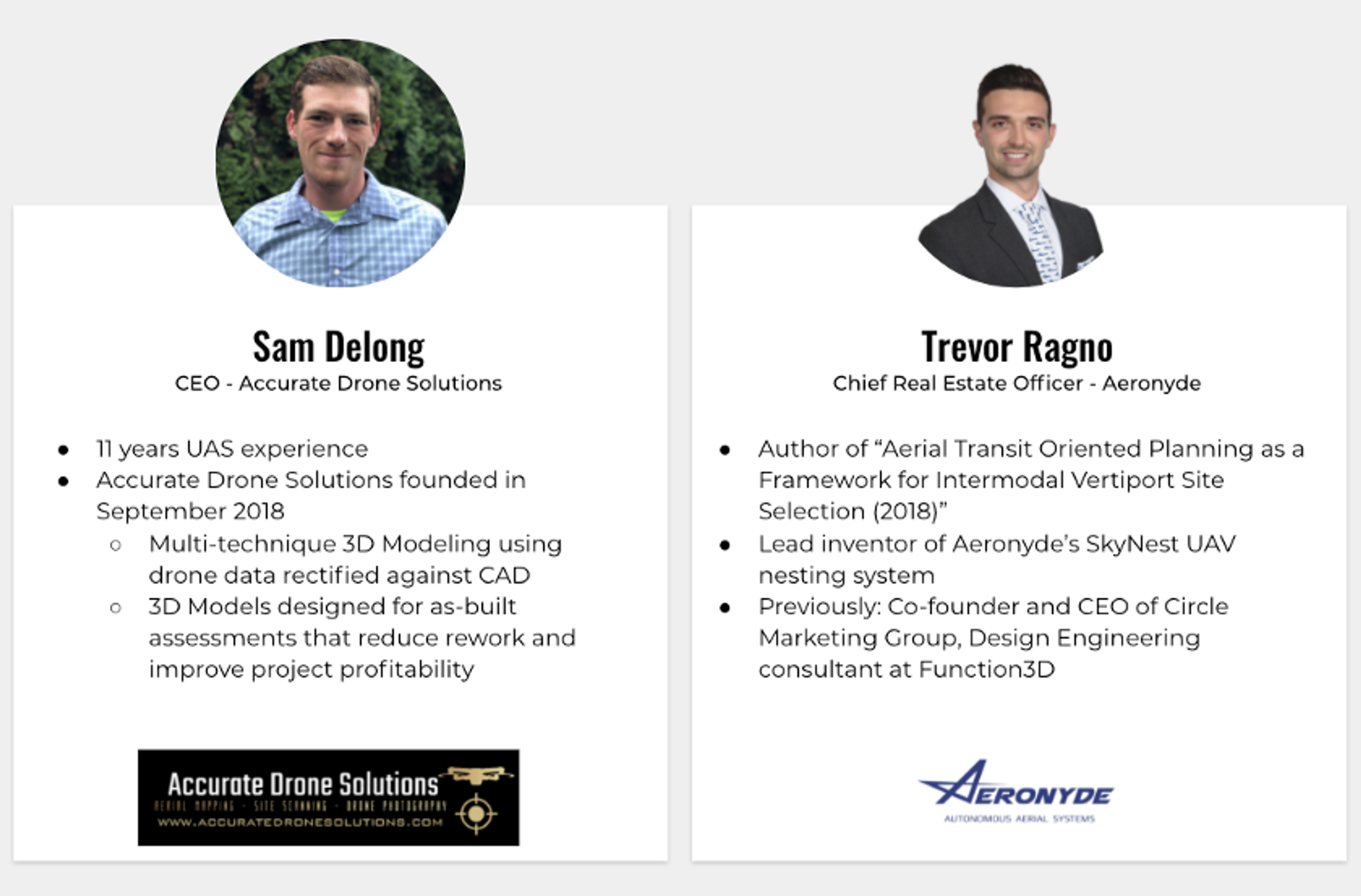 Sam Delong and Trevor Ragno