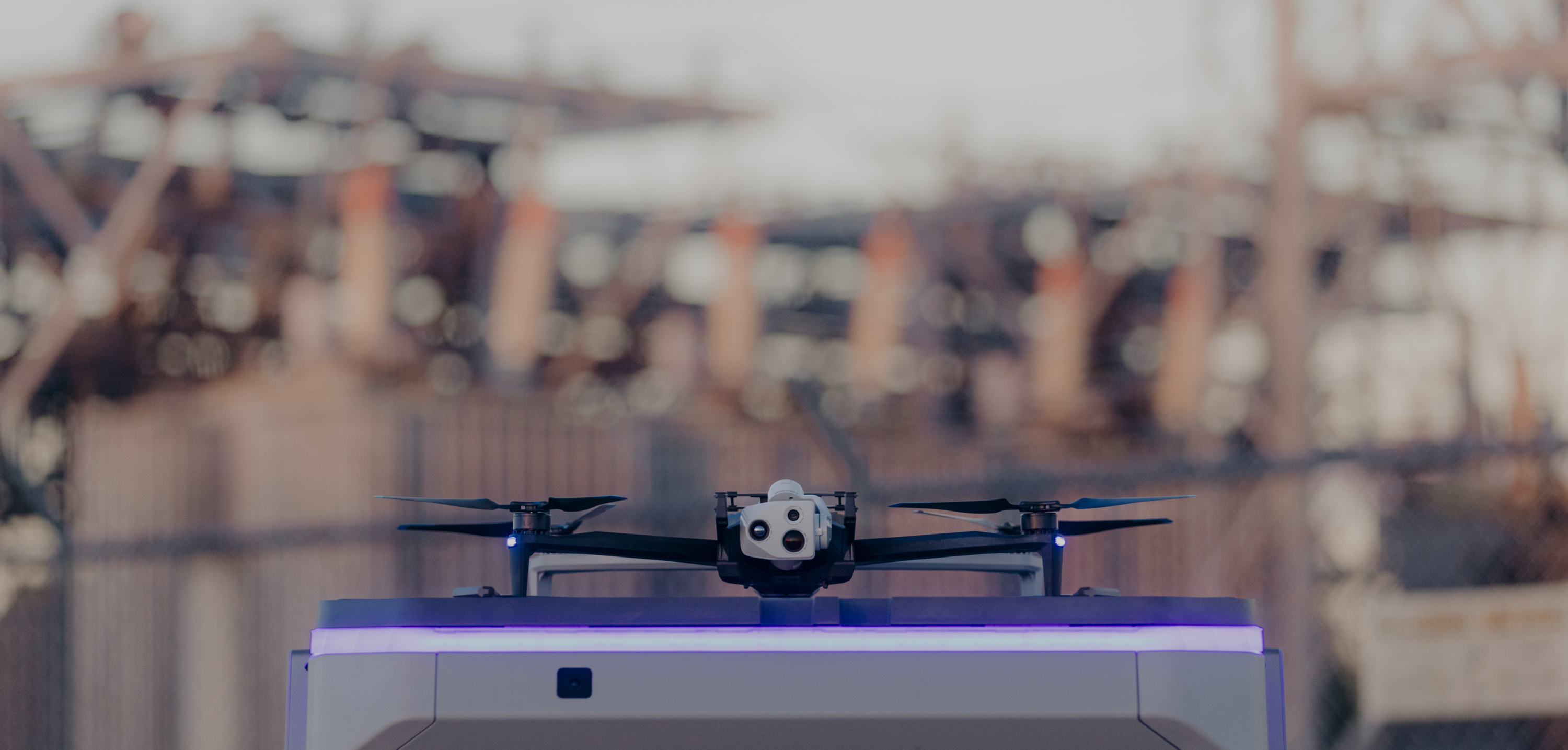 Skydio X10 drone on a Dock