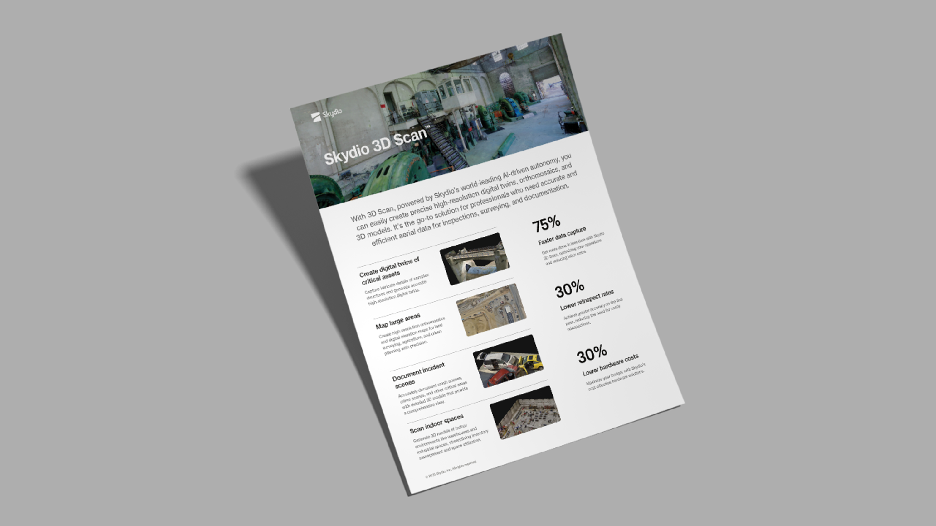 image of Skydio 3D Scan software data sheet