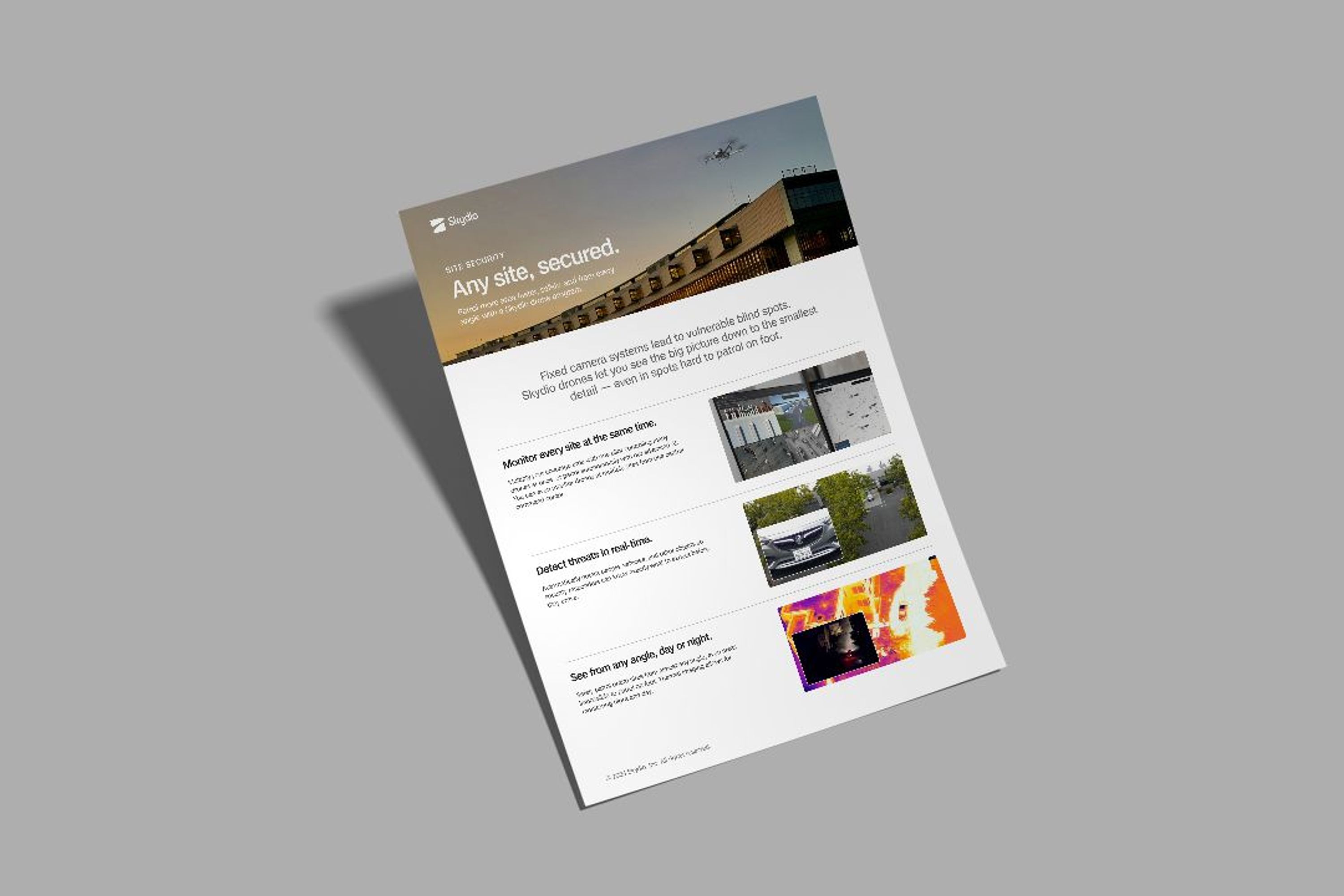 image of Skydio Site Security solution sheet