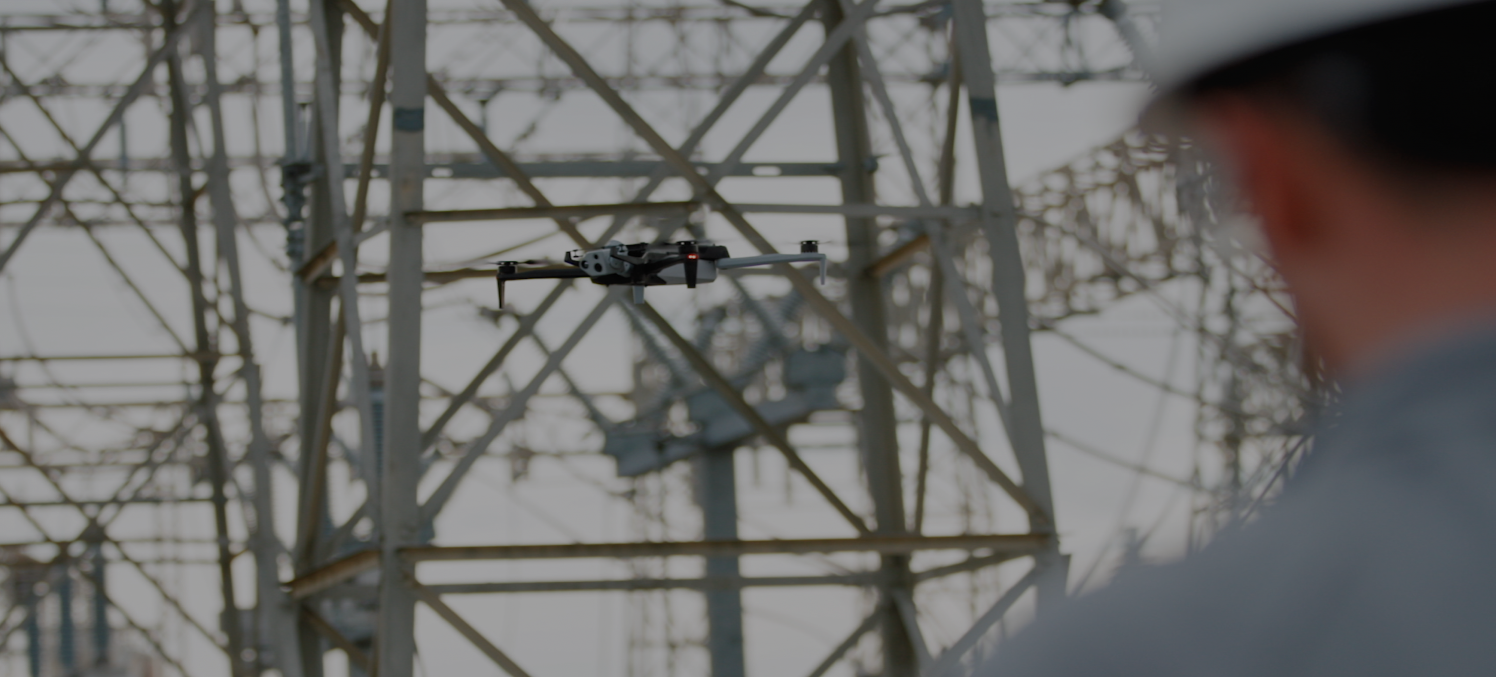 Skydio X10 drone flying a utility inspection
