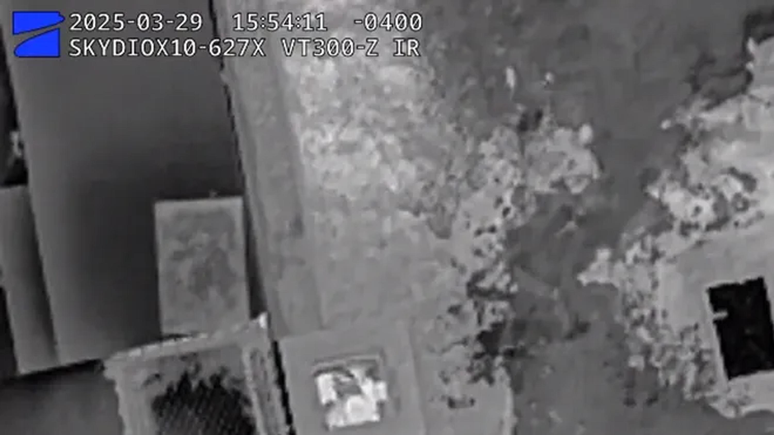Akron PD uses Skydio X10 thermal camera to locate a man stick in chimney