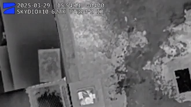 Akron PD uses Skydio X10 thermal camera to locate a man stick in chimney