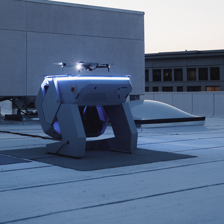 San Mateo phased approach to DFR - Skydio Dock for X10 placement on top of rooftop of Police station
