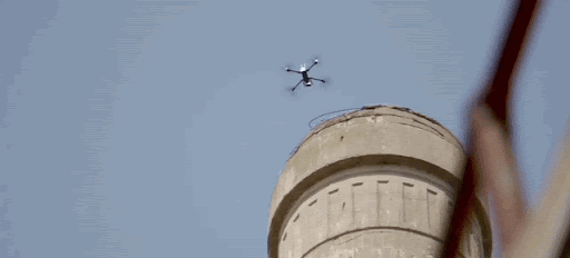 Skydio X2 Color Inspection Drone Flying