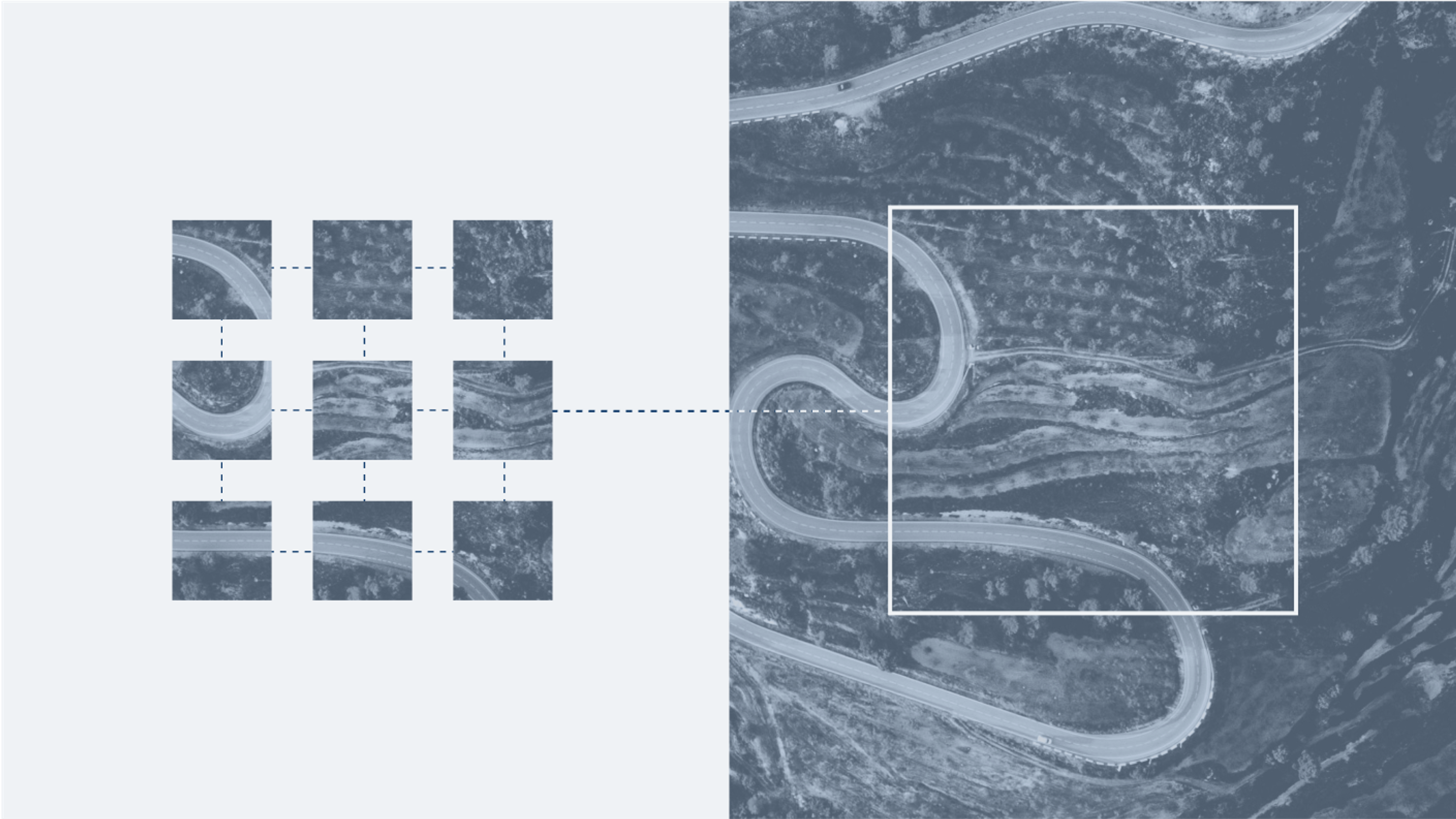 graphic showing Skydio 2D Map Capture with stitched images