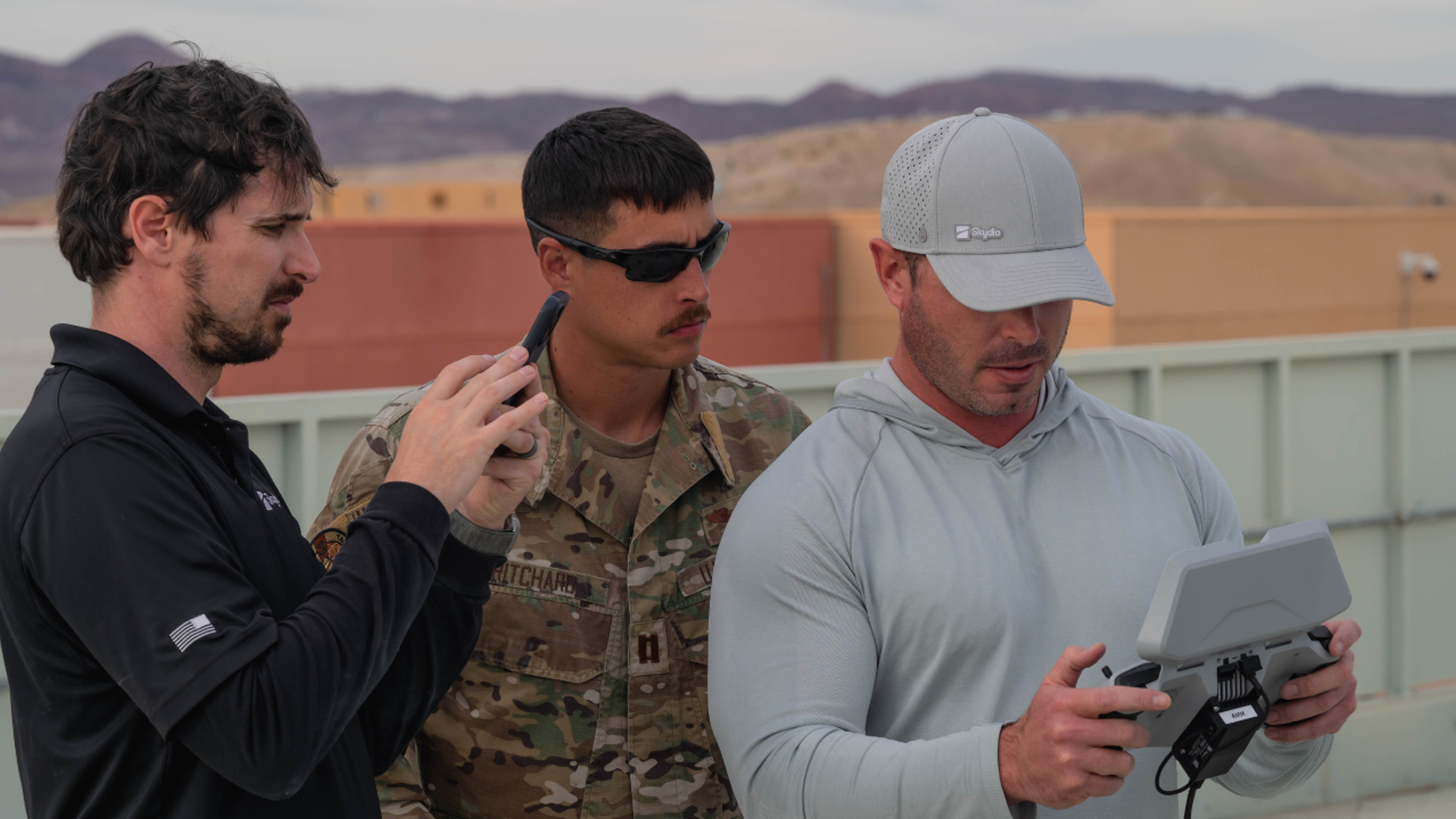 Drone operators flying X10D at Blue UAS Challenge