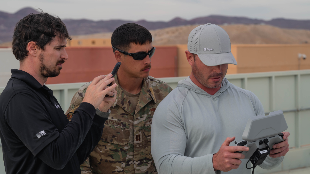 Drone operators flying X10D at Blue UAS Challenge