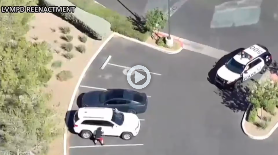 a Skydio drone view of a parking lot