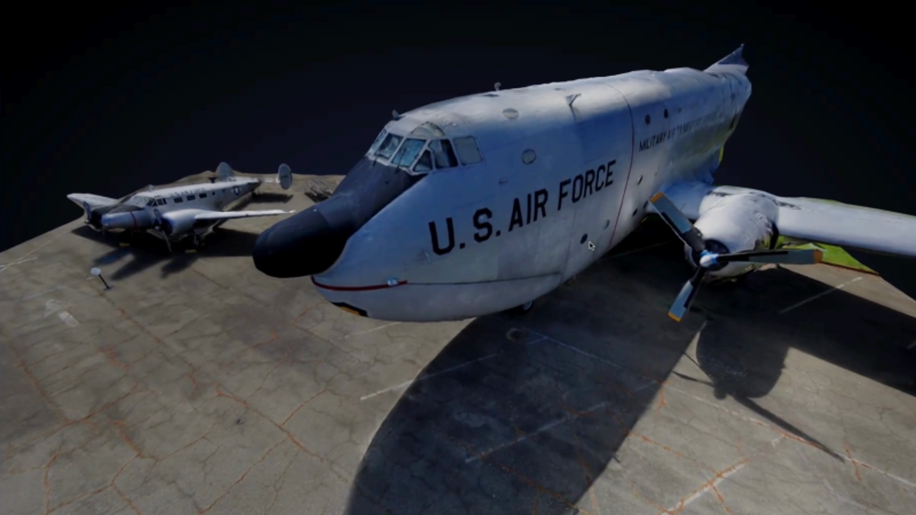 a digital twin of a military plane