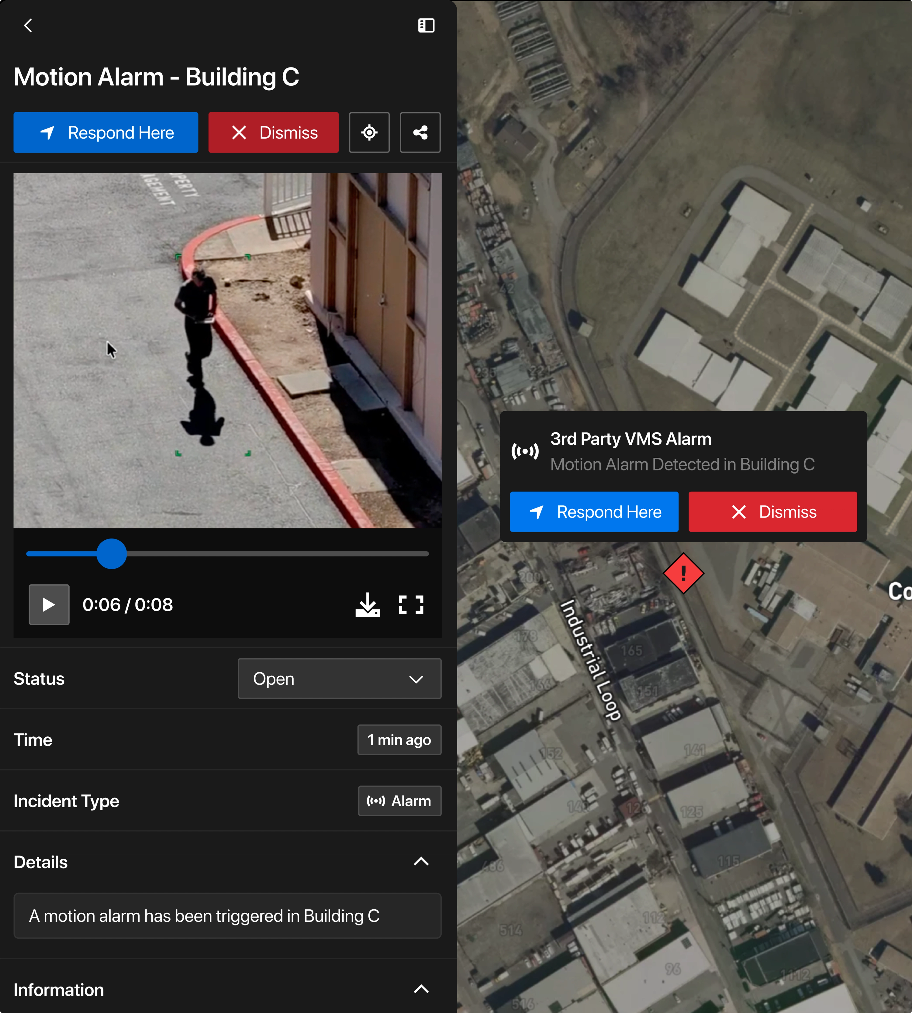 Skydio Security Command trigger alerts from integrations 