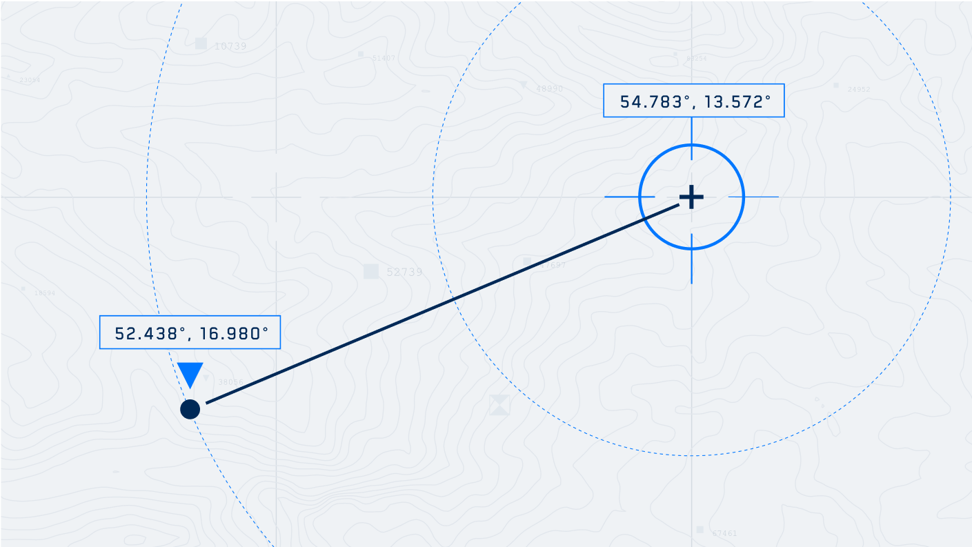 graphic of Skydio Crosshairs Coordinates software