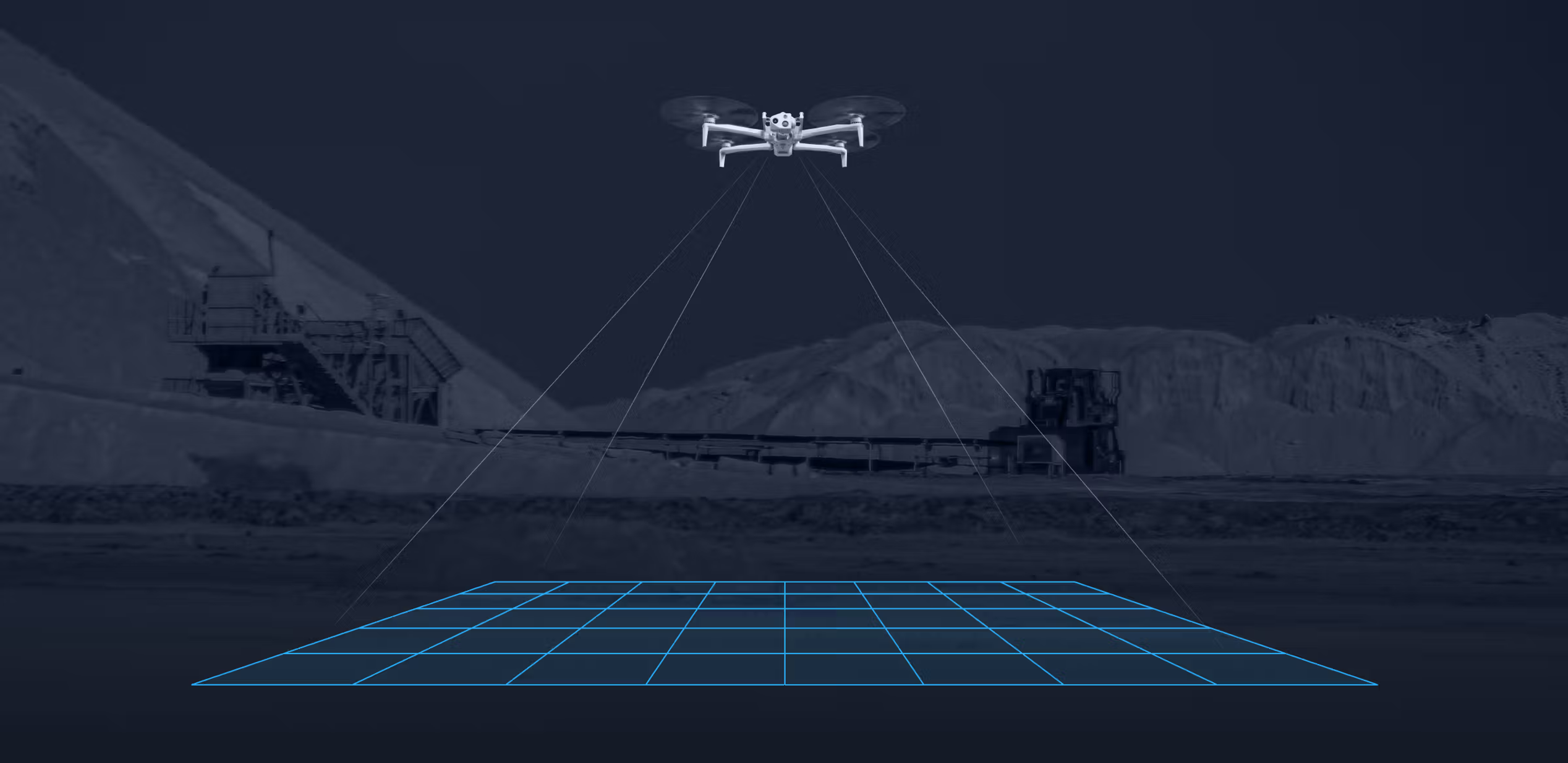 Skydio X10 scanning ground