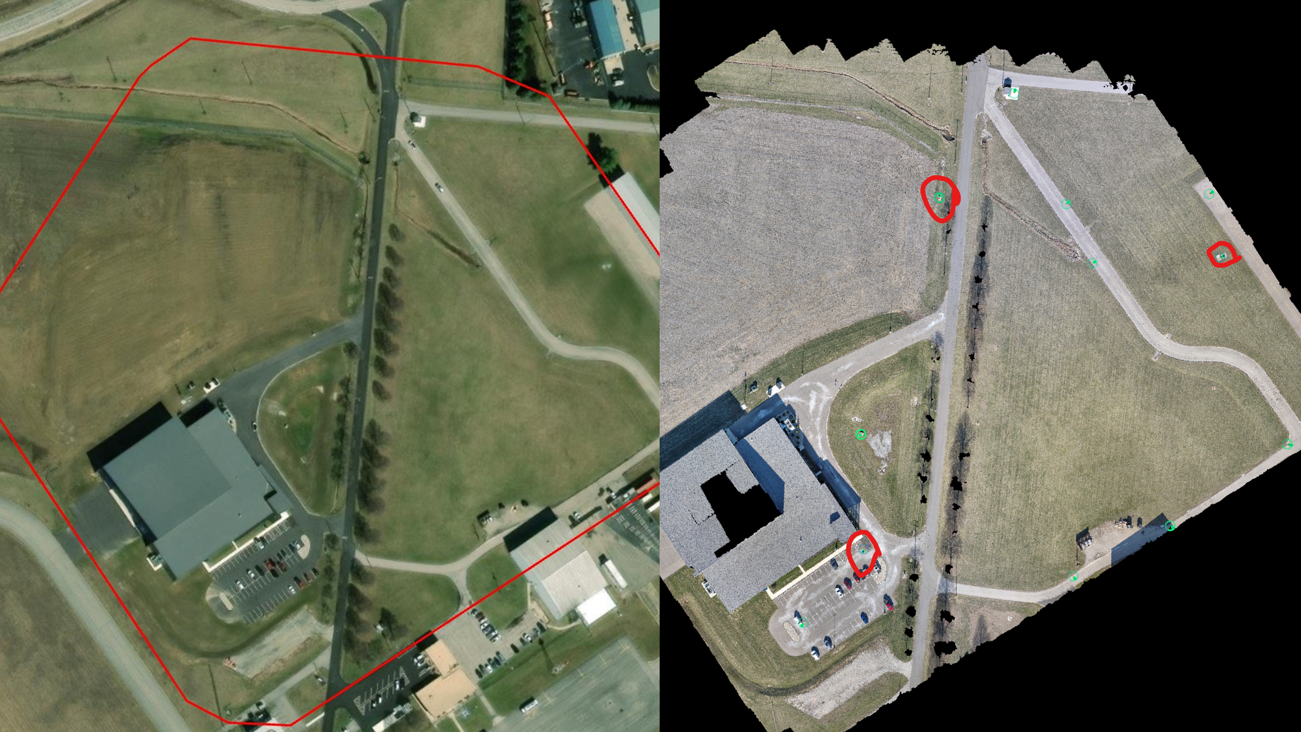 Ohio DOT site construction monioring with Skydio X10 with RTK attachment