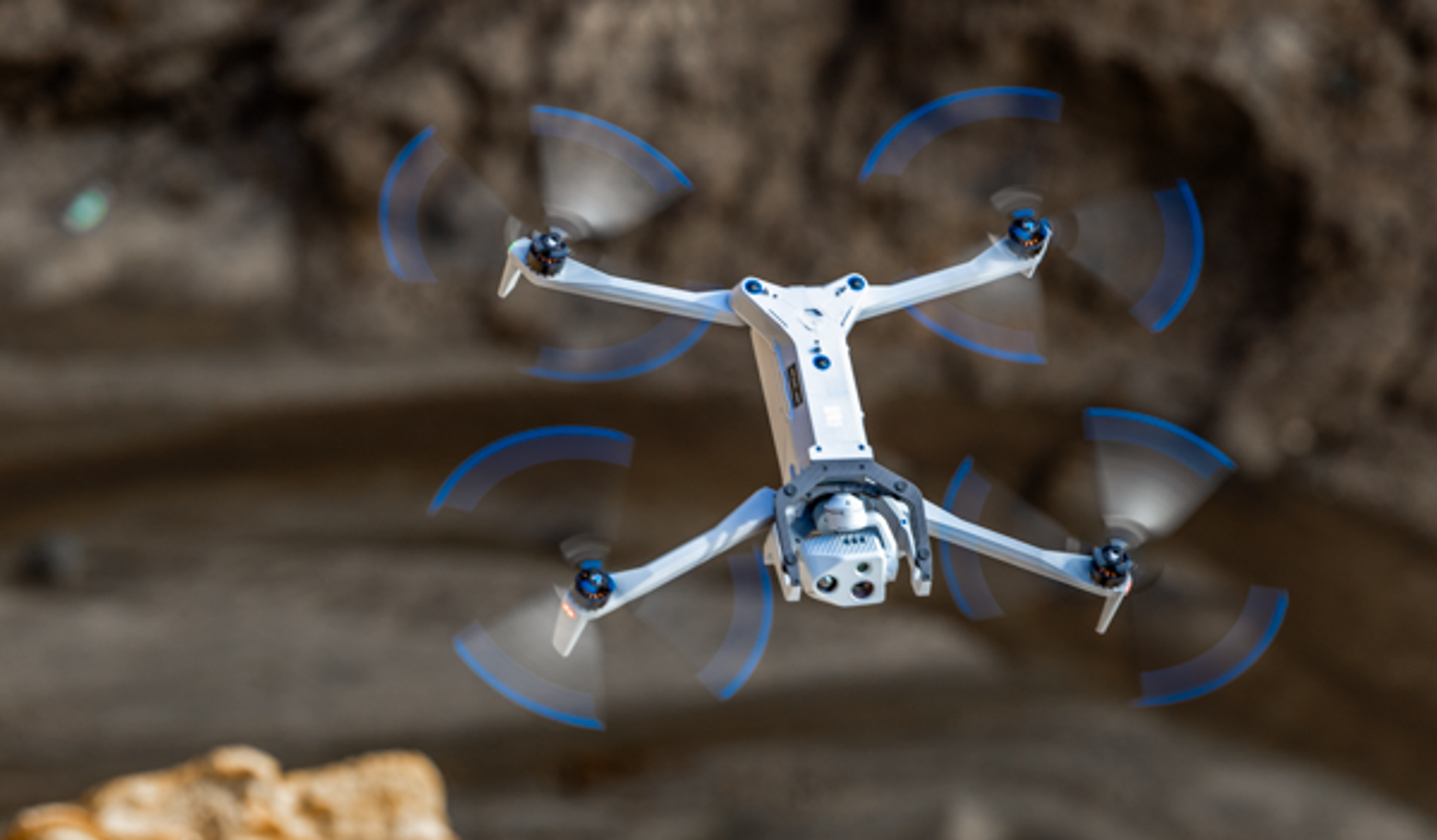 Skydio X10D drone in flight