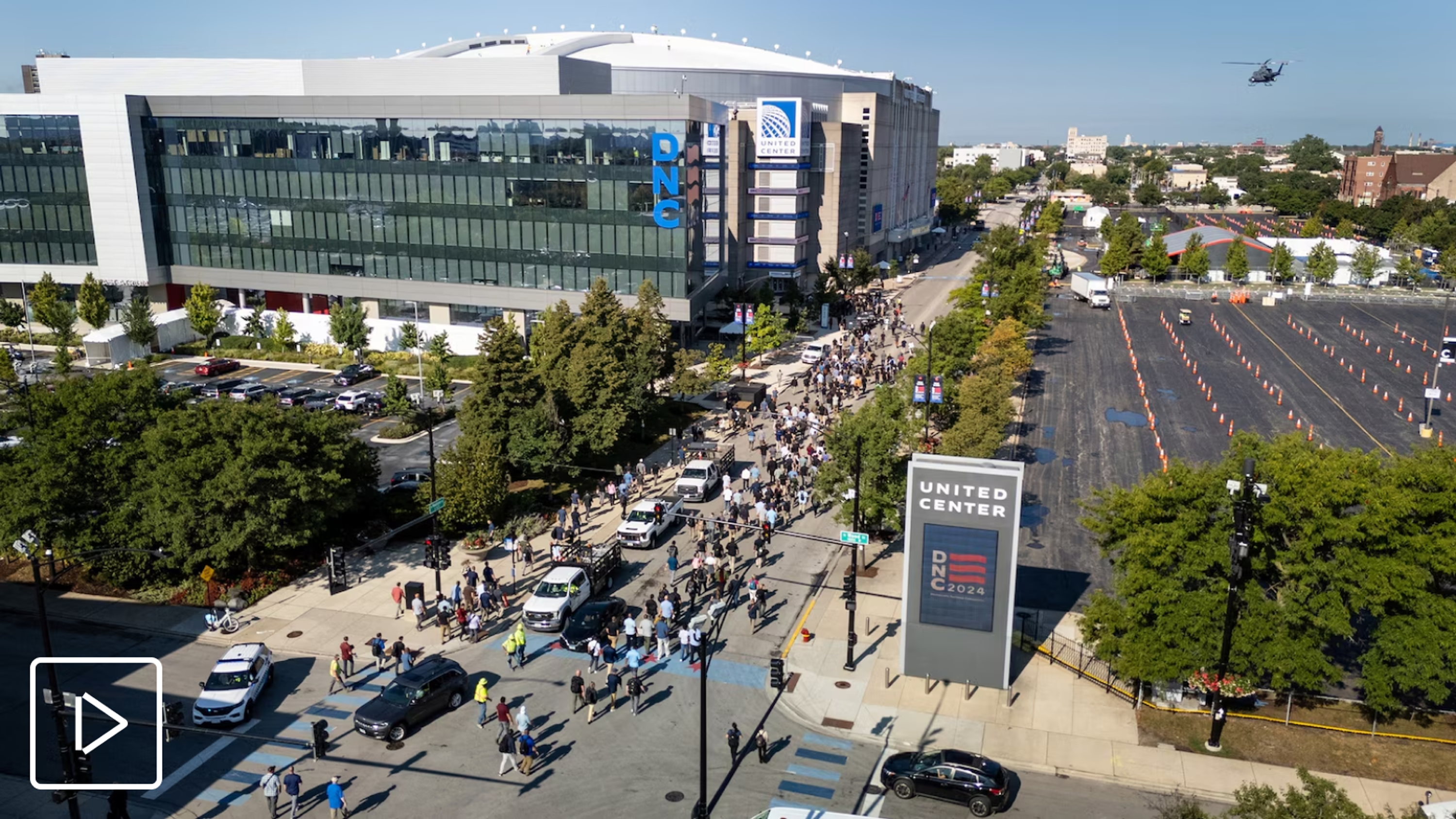 drone view image of the DNC