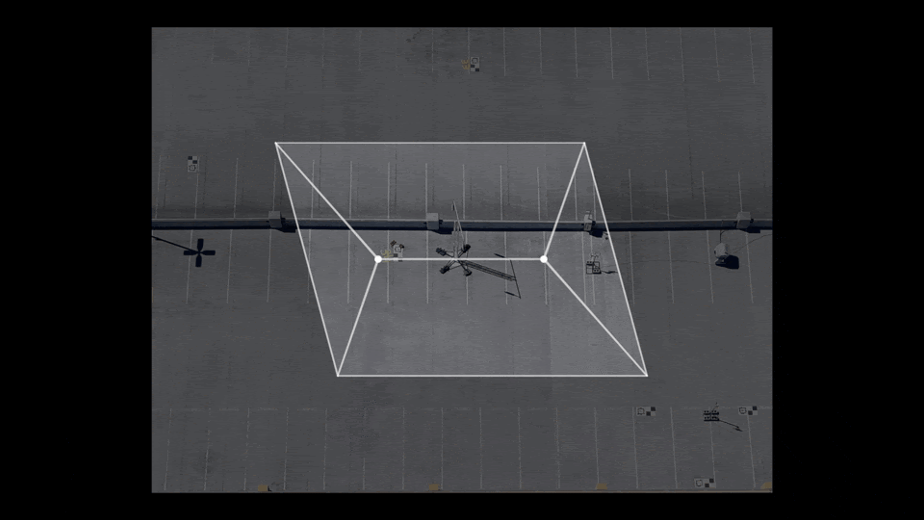 Skydio X10 rolling shutter capture processing demonstration 