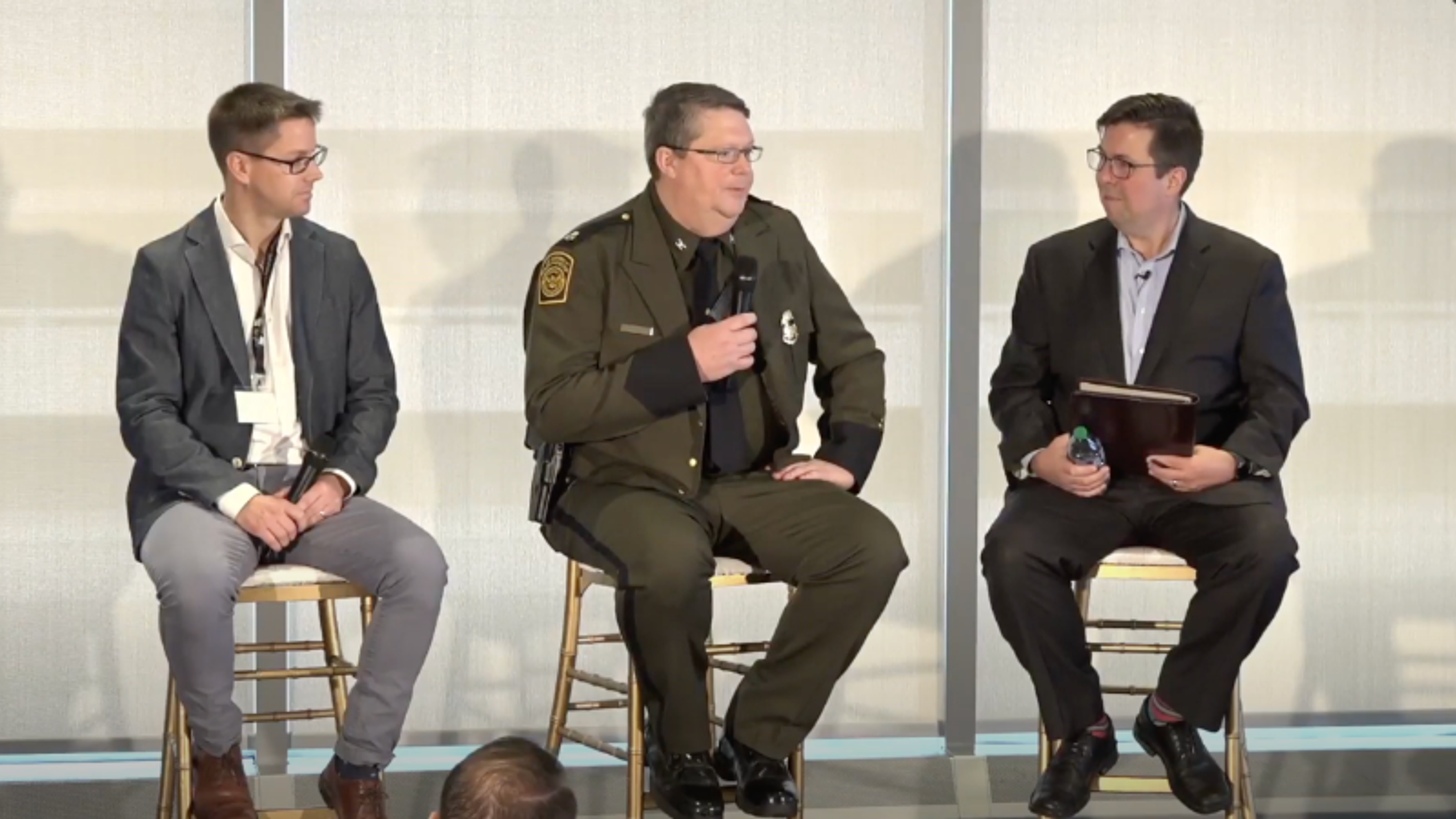 panel of speakers at Skydio event