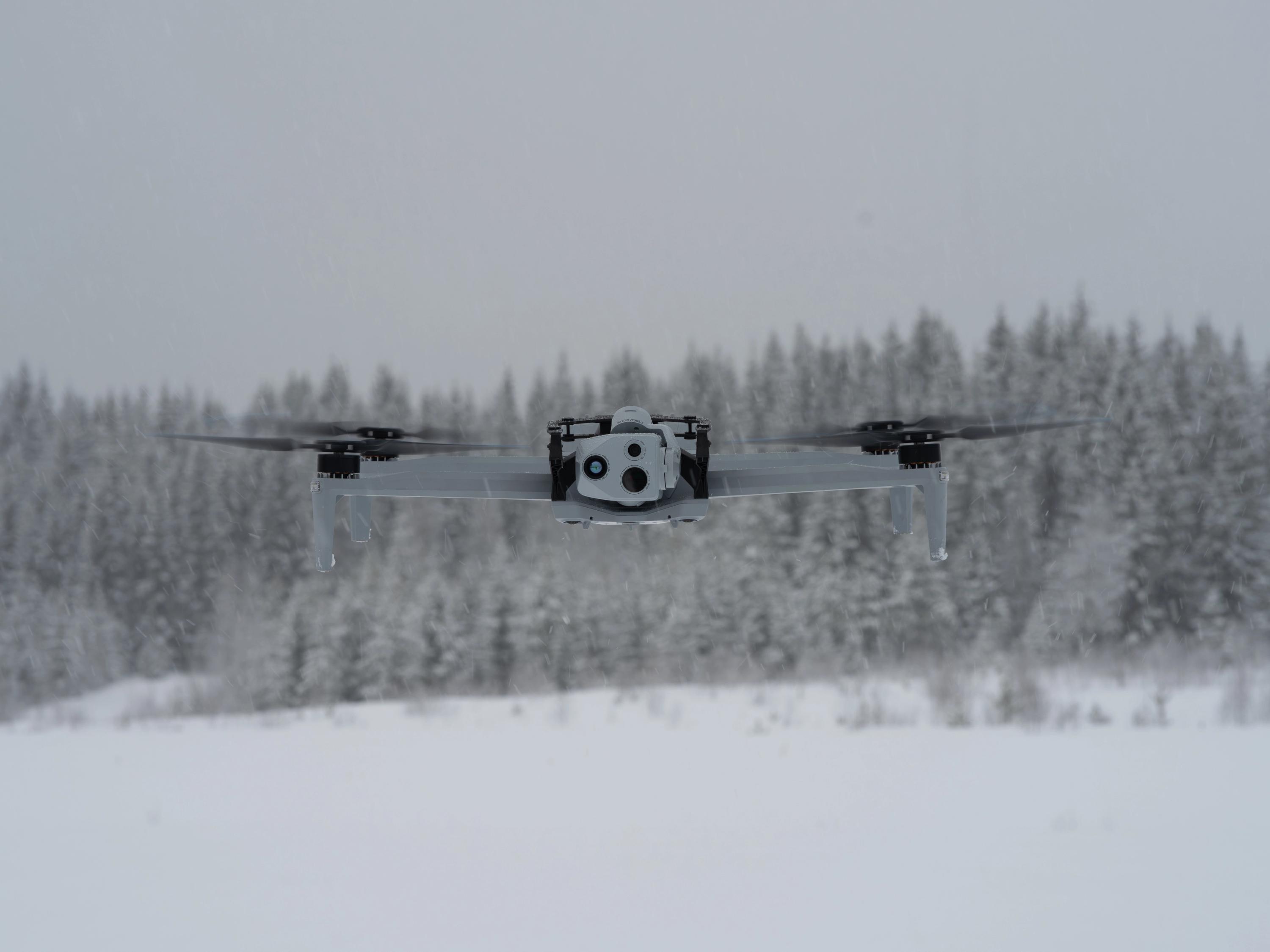 X10D flying in winter conditions
